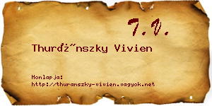 Thuránszky Vivien névjegykártya